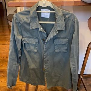 One Teaspoon army green utility shirt/jacket size XS